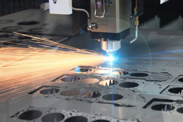 laser cutting metal